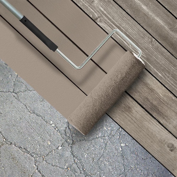 5 gal. #PPU5-07 Studio Taupe Low-Lustre Enamel Interior/Exterior Porch and Patio Floor Paint