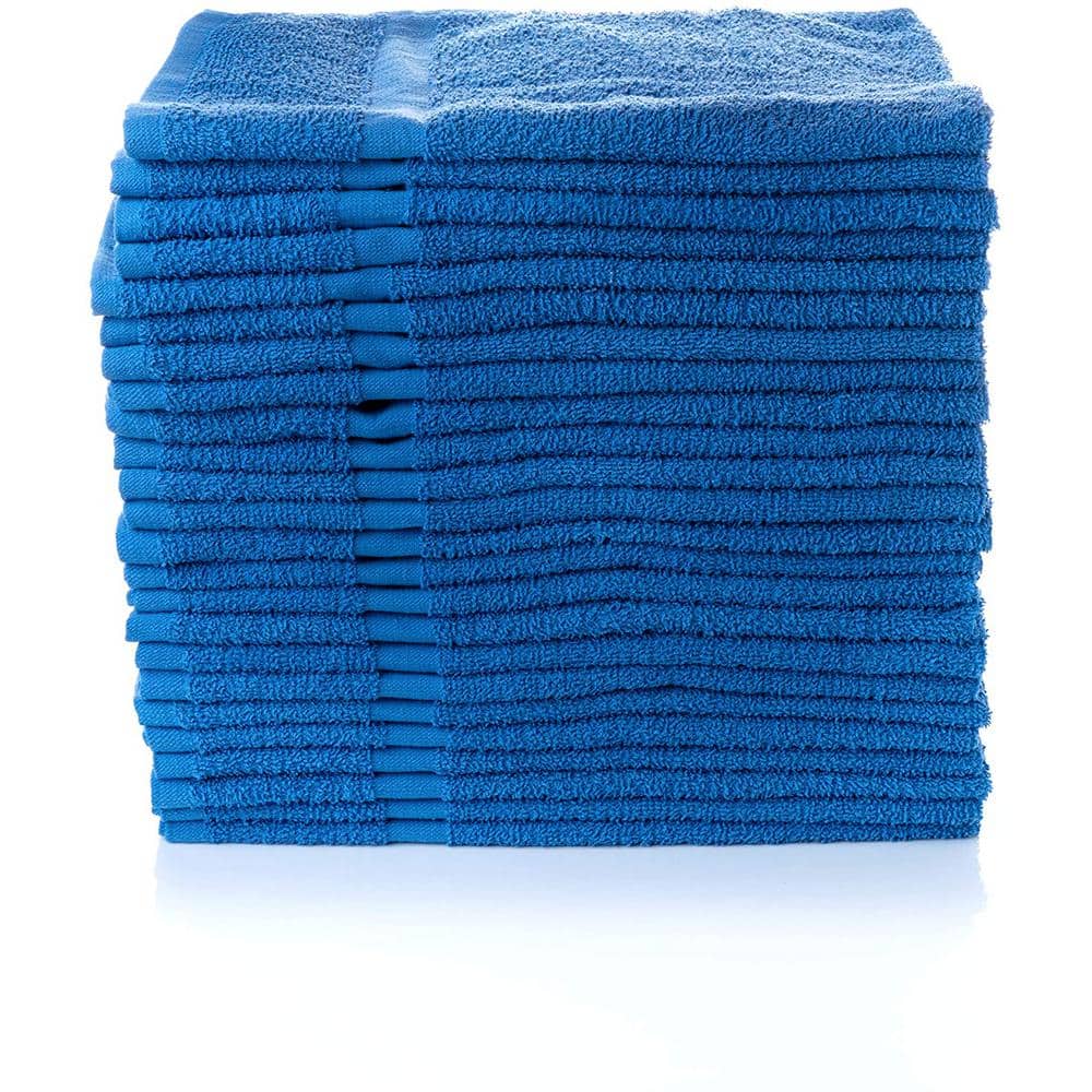 13 Blue Glass Towels - 18 x 29 Thin Cotton Kitchen Towels - Dish