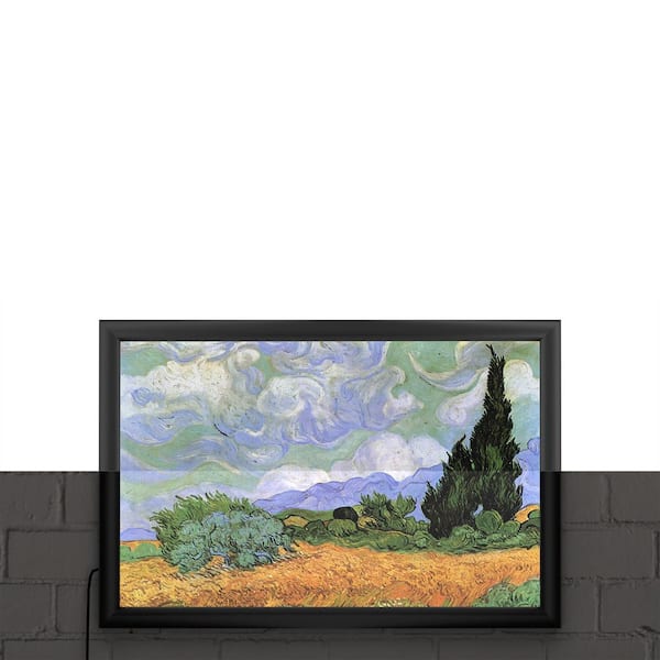 The National Gallery Van Gogh Watercolor Paper Block, 140lb, White Paper,  12 Sheets, 9.4 x 12.6, A Wheatfield, with Cypresses