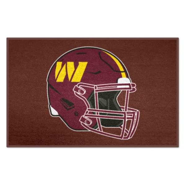 FANMATS Washington Commanders Maroon Helmet 1.5 ft. x 2.5 ft. Starter Area Rug