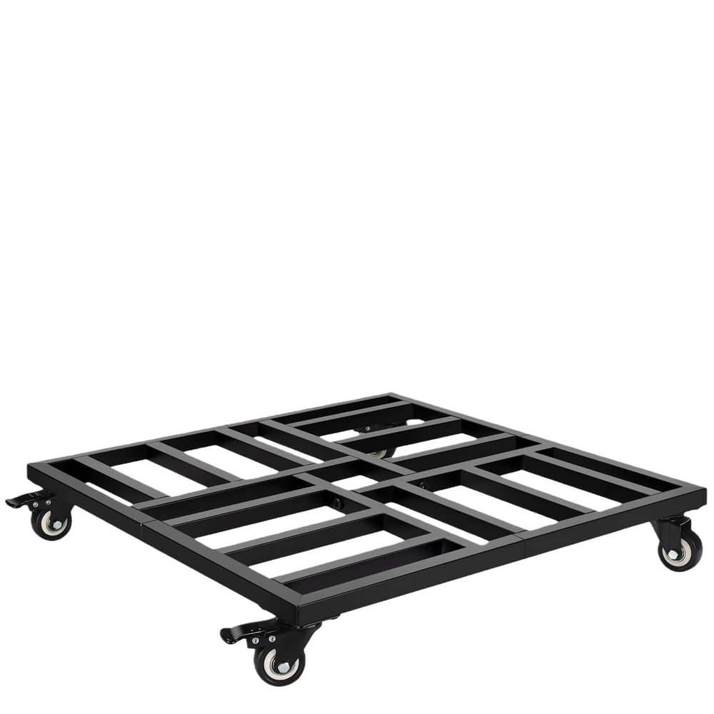 22 in. Black Metal Plant Caddy with Wheels Heavy Duty, Square Plant Dolly with Lockable Caster Wheels, 600 lb. Capacity price history on PriceWatchPro