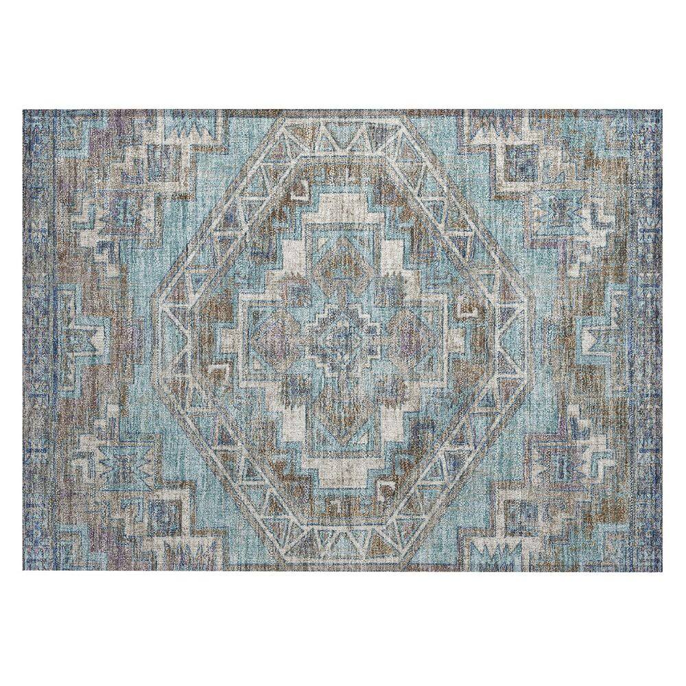 Chantille Machine Washable Indoor/Outdoor Abstract ACN2794 Teal 3 ft. x 4 ft. Area Rug price history on PriceWatchPro
