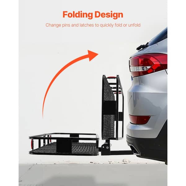SKYSHALO 70 x 30 x 6 in. Hitch Cargo Carrier Folding with