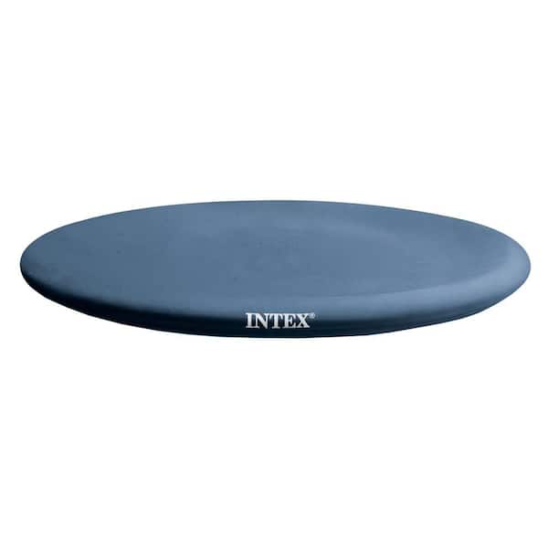 Intex 13 ft. Round PVC Vinyl Easy Set Above Ground Rope Tie Leaf Pool Cover