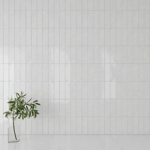 Giorbello Spanish Allure Porcelain 12 in. x 24 in. x 9mm Wall Tile Case - White (5 PCS, 10.76 Sq. Ft.)