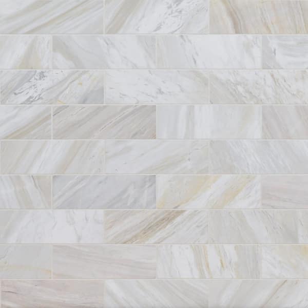 MSI Athena Gold 4 in. x 4 in. Honed Marble Floor and Wall Tile Take Home Sample