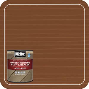 BEHR PREMIUM 1 qt. #ST-147 Castle Gray Semi-Transparent