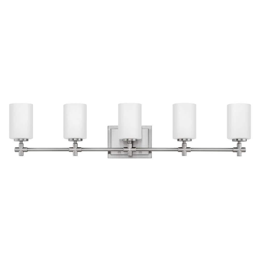 Hinkley Lighting 57555 Laurel 5 Light 36  Wide Bathroom Vanity Light - Nickel