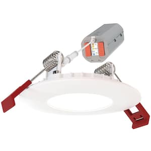 Wafer 2 in. Adjustable Lumen and CCT Canless IC Rated Dimmable Integrated LED Recessed Light Trim