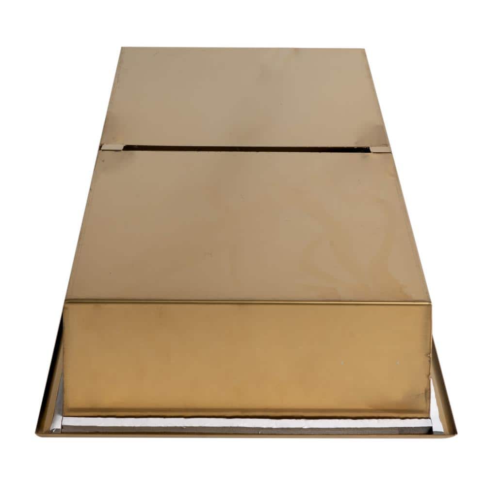 Brushed Gold Stainless Steel Double Shelf Shower Niche