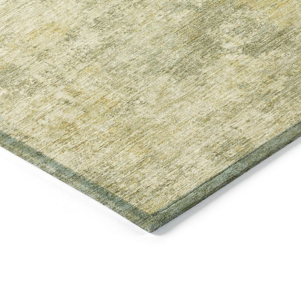 Chantille Machine Washable Indoor/Outdoor Abstract ACN2061 Sage 8 ft. x 8 ft. Area Rug