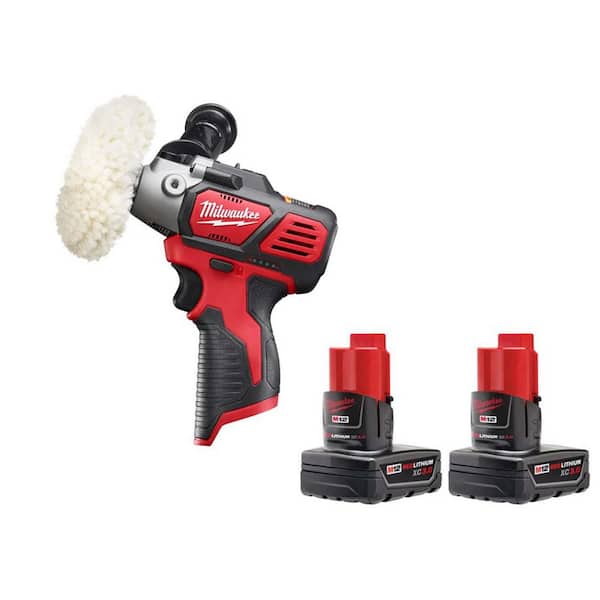 M12 12V Lithium-Ion Cordless Variable Speed Polisher/Sander with 3.0 Ah Battery Pack (2-Pack)