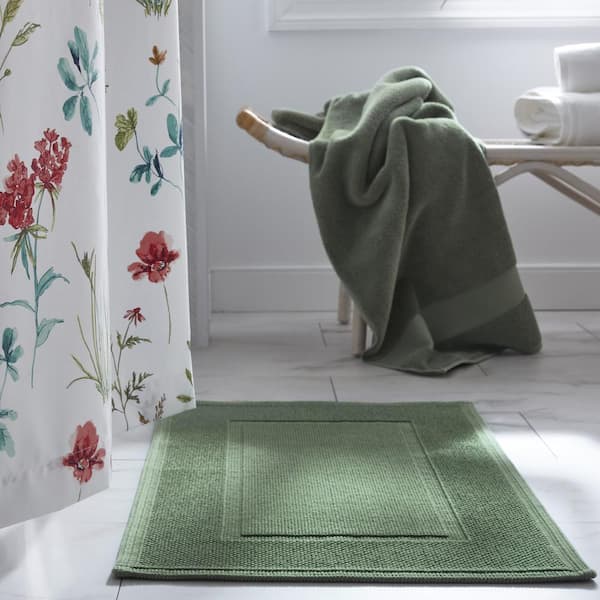 The Company Store Sterling Supima Cotton Solid Loden Green Single Hand Towel  VJ94-HAND-L-GRN - The Home Depot