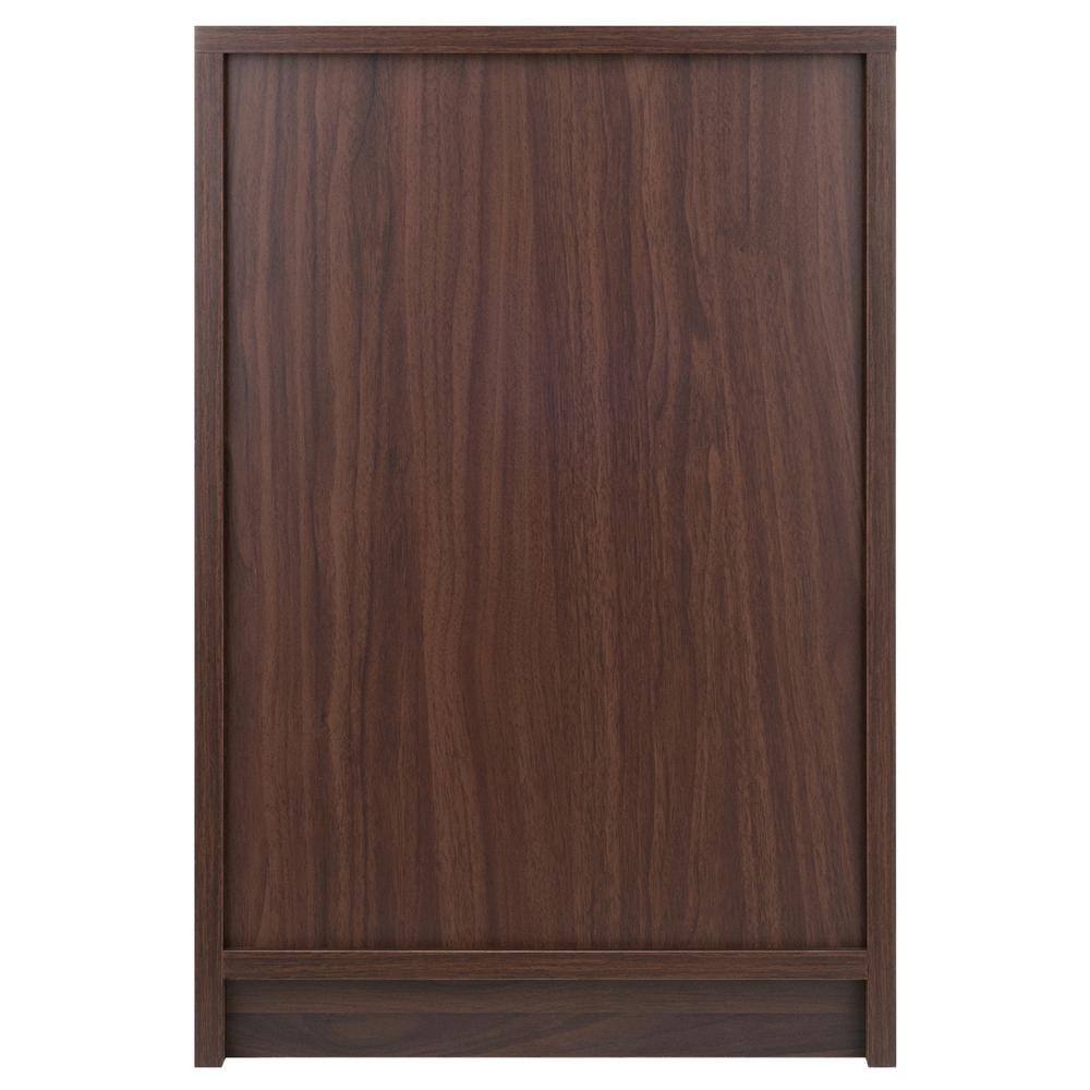 Transitional Cocoa Brown 2-Drawer Rectangular Accent End Table