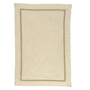 Natural Cream 2 ft. x 3 ft. Braided Oval Area Rug