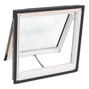 21 in. x 26-7/8 in. Fresh Air Electric Venting Deck-Mount Skylight with Laminated LowE3 Glass