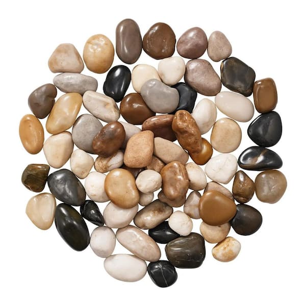 15 lb. Natural River Rocks, River Stones, Decorative Smooth Garden Pebble Stones, Decorative Landscape Rocks