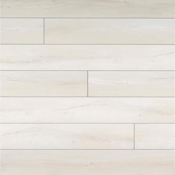 A&A Surfaces Whitmore White 20 MIL x 7 in. x 48 in. Waterproof Click Lock Luxury Vinyl Plank Flooring (1307.35 sq. ft. / pallet)