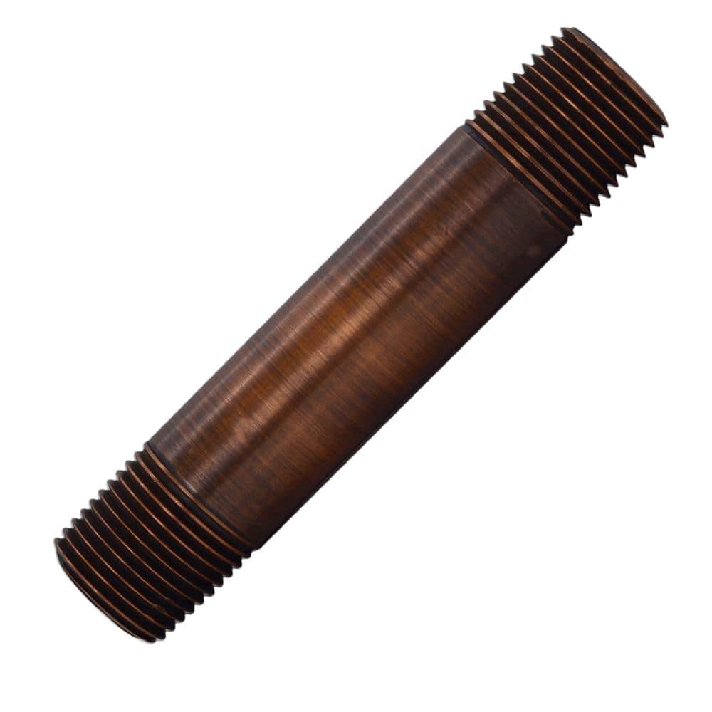 1/2 in. x 4 in. IPS Brass Pipe Nipple, Antique Copper price history on PriceWatchPro