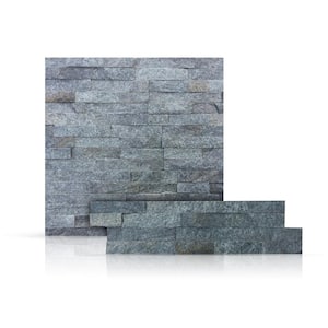  NextStone Panel de poliuretano imitación piedra - Slatestone  grande - peltre (4 paneles por caja) : Herramientas y Mejoras del Hogar