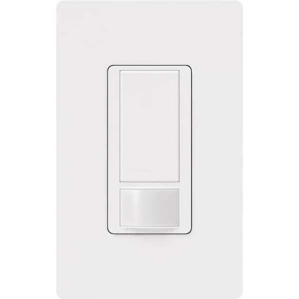 Lutron Maestro Motion Sensor Switch w/Wallplate, No Neutral Required, 5-Amp, Single-Pole/Multi-Location, White (MS-OPS5MHW-WH)