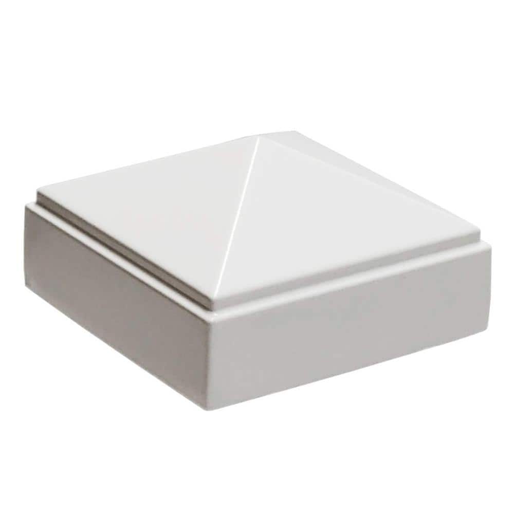 "2"" x 2"" Aluminum Pyramid Post Cap for Metal Posts – Pressure Fit – Powder-Coated White (1 Pack)" price history on PriceWatchPro
