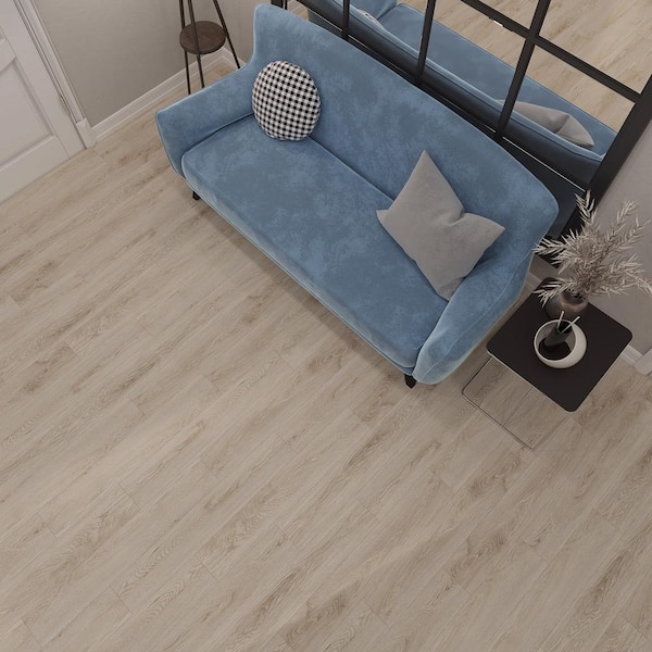 Lucida USA PresCore Toasted Gray 12-mil x 6-in W x 36-in L Waterproof Glue Down Luxury Vinyl Plank Flooring (54-sq ft/ Carton)