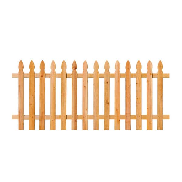 3-1/2 ft. x 6 ft. Western Red Cedar French Gothic Fence Panel Kit