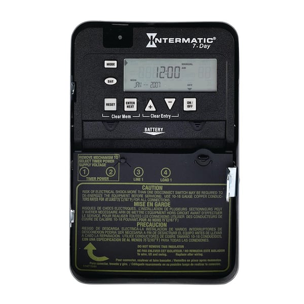 30 Amp 7-Day SPST 1-Circuit Electronic Time Switch