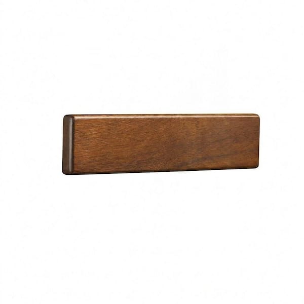 10.2 in Acacia Wood Magnetic Knife Bar with 2 Hooks and No-Drilling Mounting Options