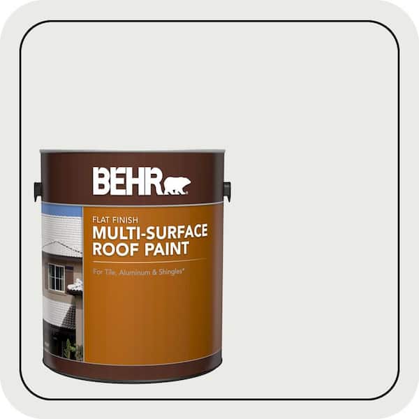 1 gal. White Reflective Flat Multi-Surface Exterior Roof Paint