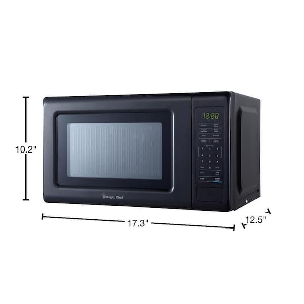 Magic Chef HMM770B Countertop Microwave - Black/Gray 0.7 Cubic