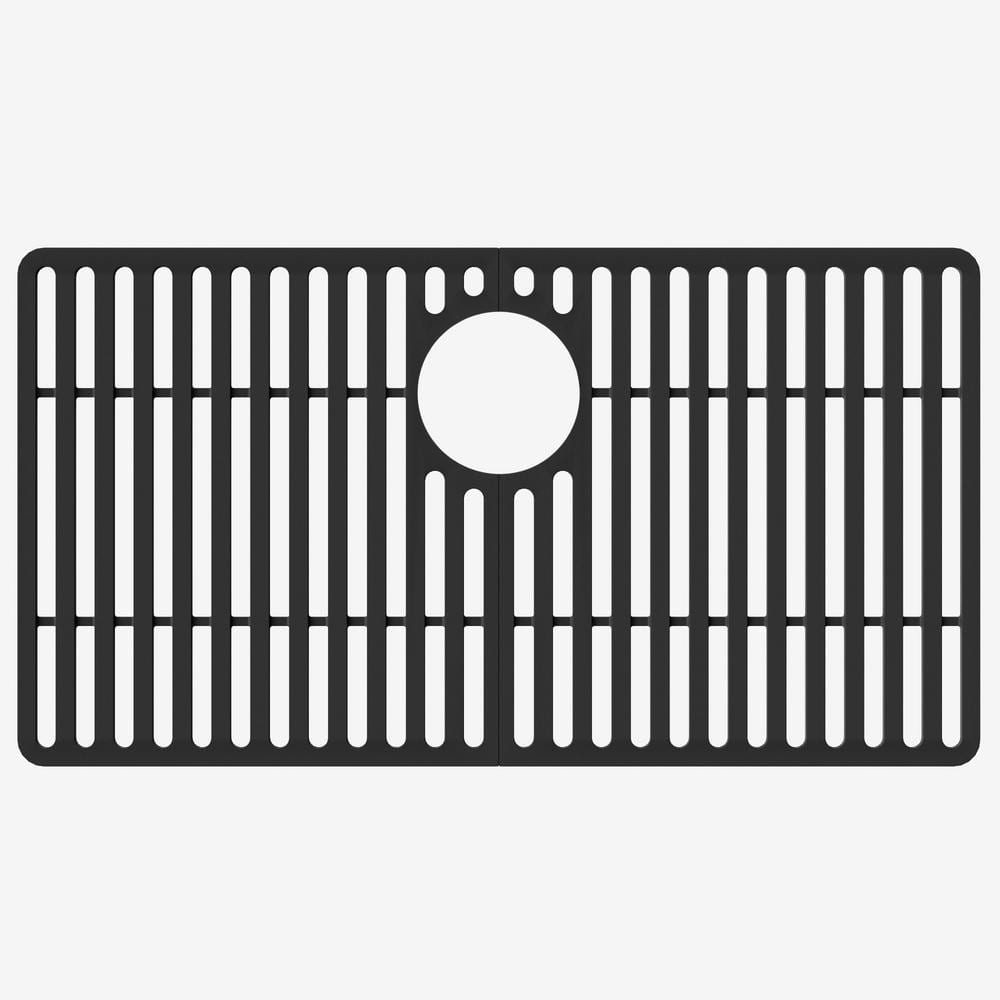Matte Black Silicone Kitchen Sink Protective Grid