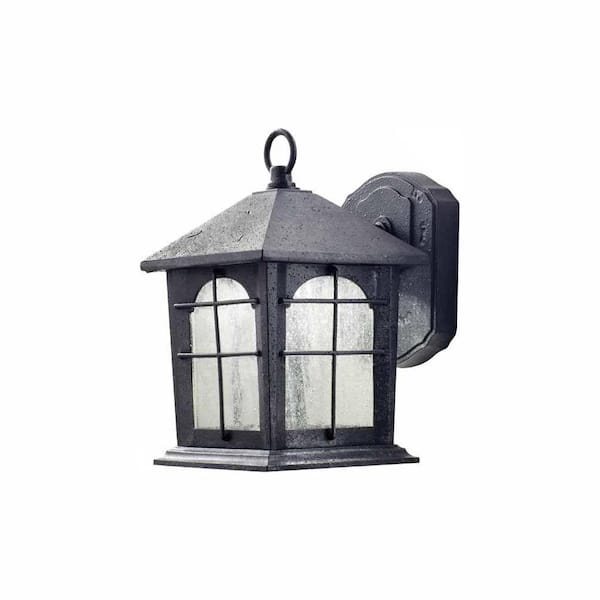 Home Decorators Collection Aged Iron Outdoor LED Wall Lantern Sconce