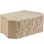 Pavestone 3 in. H x 10 in. W x 5.87 in. D Buff Concrete Retaining Wall ...