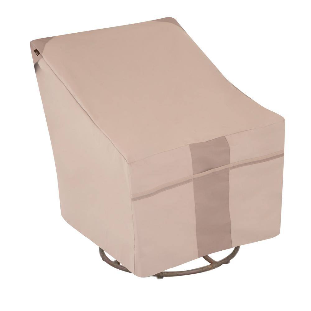 Beige Heavy-Duty Outdoor Swivel Lounge Chair Cover