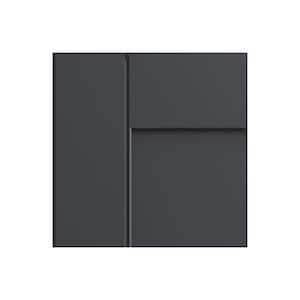 Luxxe Cabinetry Weston Express 30-in W x 34.5-in H x 24-in D Volcano Gray Sink  Base Fully Assembled Plywood Cabinet (Recessed Panel Shaker Door Style) in  the Kitchen Cabinets department at