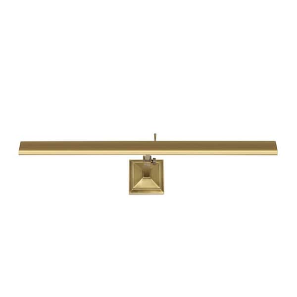 Hemmingway 24 in. Burnished Brass LED Adjustable Picture Light, 2700K