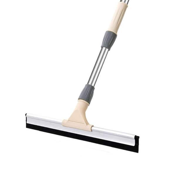 17.7 in. Floor Squeegees Rubber Scraper Beige for Floor Cleaning