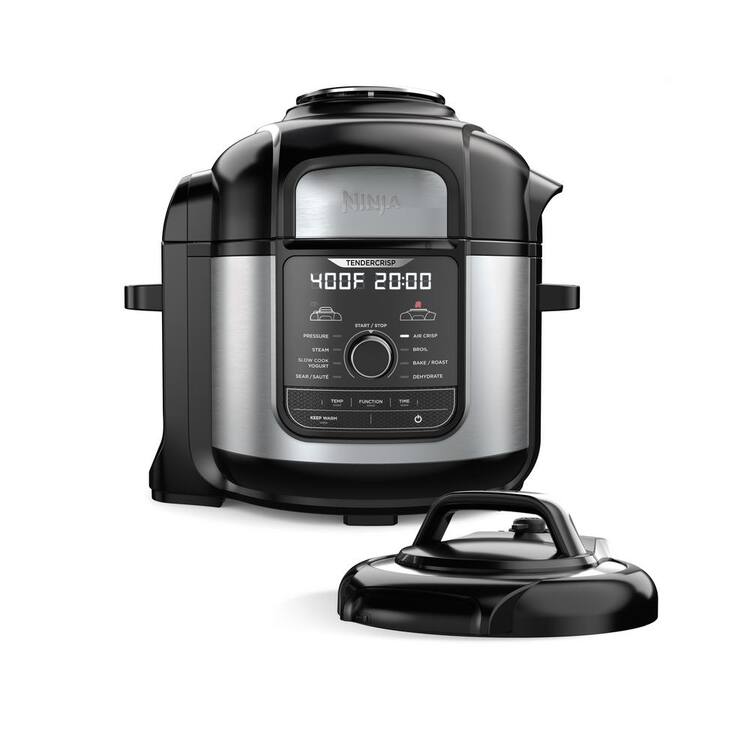 NINJA Foodi 8 Qt. Stainless Steel Pressure Cooker and Air Fryer Home