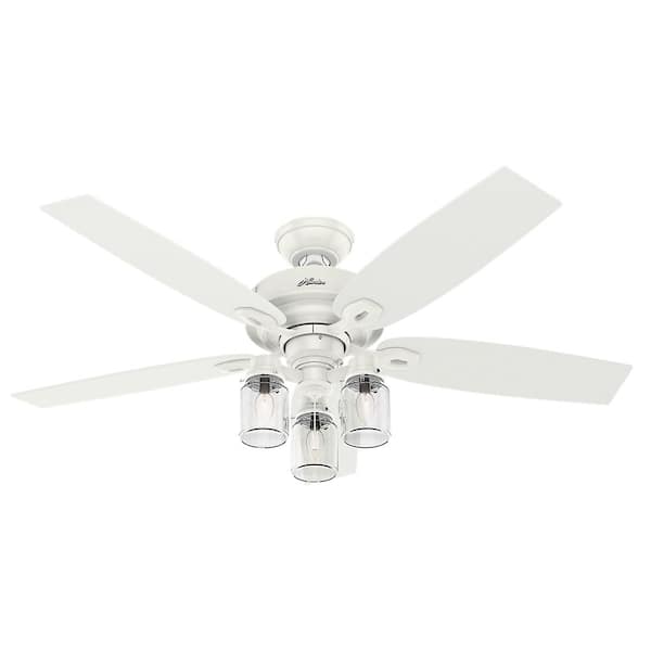 Hunter Crown Canyon 52 in. Indoor Fresh White Ceiling Fan