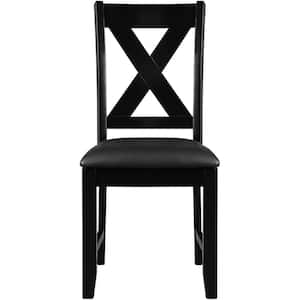 Kendal Black Faux Leather Dining Chair Set of 2