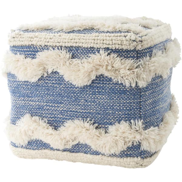 Mina Victory Lifestyles Blue 16 in. x 16 in. Throw Pillow