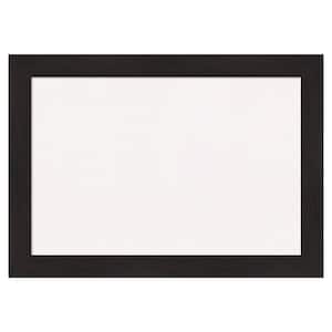 Furniture Espresso Narrow White Corkboard 28 in. x 20 in. Bulletin Board Memo Board