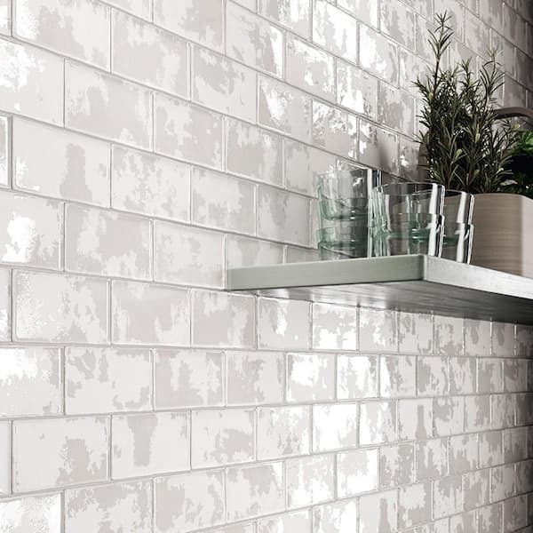 Mattone Aztec Brick White - Bathroom Tile, Kitchen Tile