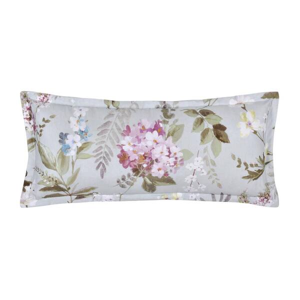 Unbranded Sakura Cotton Sea Foam Lumbar Decorative Throw Pillow 12 in. X 30 in.