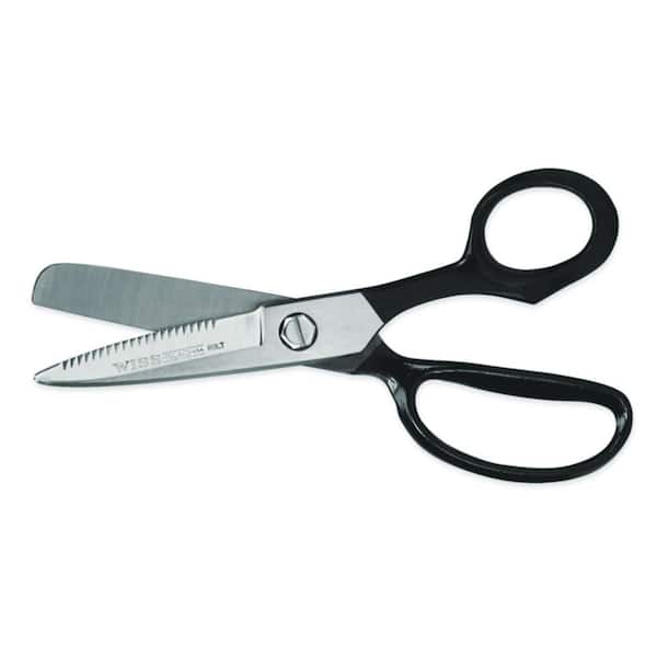 Crescent Wiss 8-1/2 in. Serrated Blade Belt and Leather Cutting Scissors and Pouch