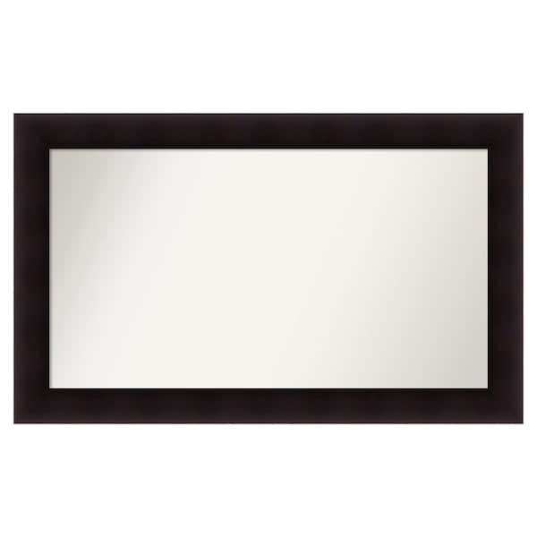 Amanti Art Portico Espresso 43.75 in. x 26.75 in. Custom Non-Beveled Wood Framed Batthroom Vanity Wall Mirror
