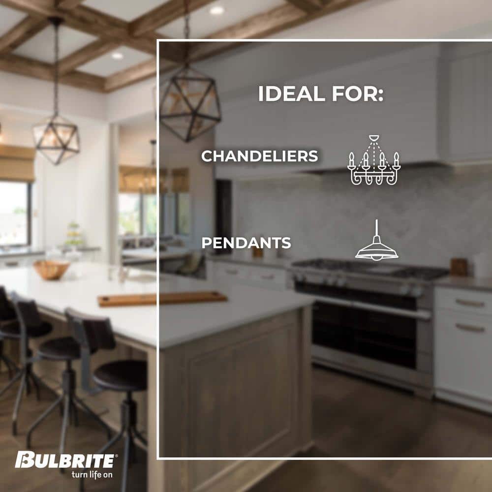Pack of 4 Clear Dimmable LED Filament Bulbs