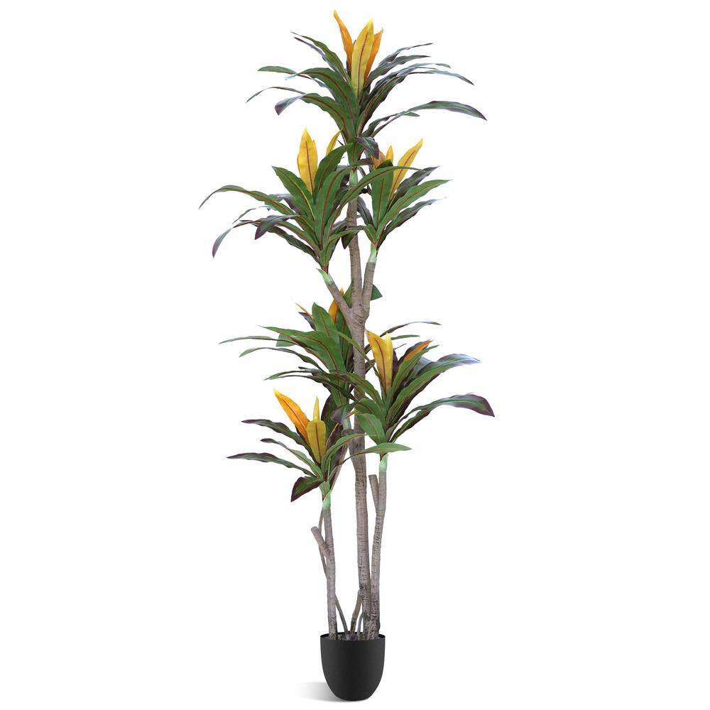 6 ft. Artificial Dracaena Fragrans in Pot BO-3PD - The Home Depot